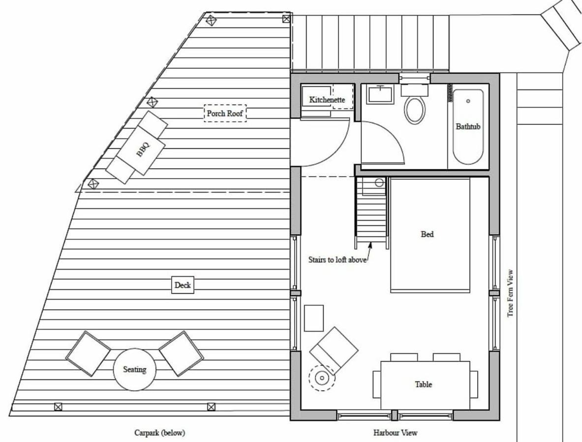 Tiny House In The Sky Hotel Dunedin Ngoại thất bức ảnh
